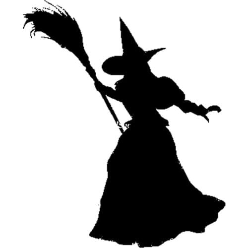 12.6cm*15.5cm Wicked Witch Bardian Vinyl Decal Car Window Sticker Black/Silver Accessories S6-3933