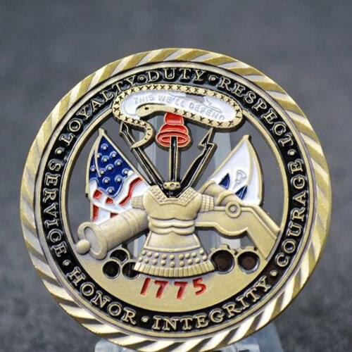 1775 US Army Air Force Core Value Military Hollow Bronze USA Challenge Coin Collection