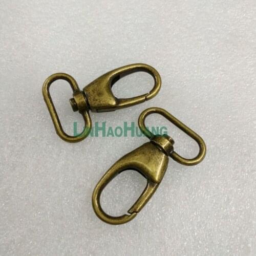 25pcs/lot 25mm 1inch Alloy Swivel Clasps Snap Key Hooks DIY Key Chain Ring Antique brass Free Shipping 2017091801