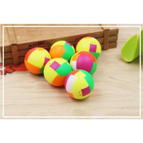 500pcs Puzzle Assembling Ball Education Toy Children Gift Creative Plastic Mini Multi-color Ball Puzzle Toy