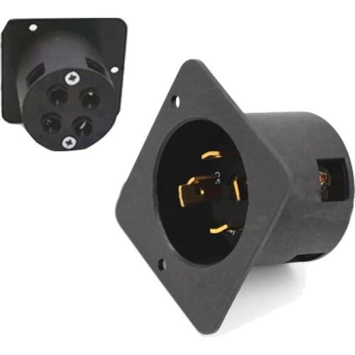 American Four Hole Socket C Type Power Plug 30A125V-250V Generator Control Receptacle Panel Receptacle Industrial Socket