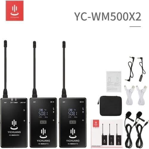 20 Channels Wireless Lavalier Microphone system for Canon Nikon Sony Panasonic DSLR Camera Camcorder iphone android smartphone