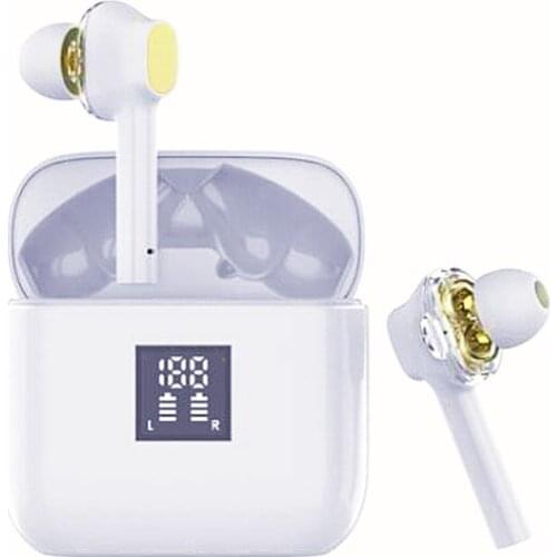 Double Dynamic Stereo Bass Earphone Bluetooth 5.0 tws Auto Pairing Earphone Wireless Waterproof Earbuds Noise reduction Headset