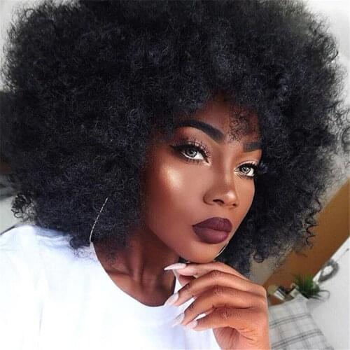 Eseewigs Spiral Afro Kinky Curly Fake Scalp PU Silk Base Lace Front Wigs Mongolian Remy Human Hair Glueless Black Women 4a 4b