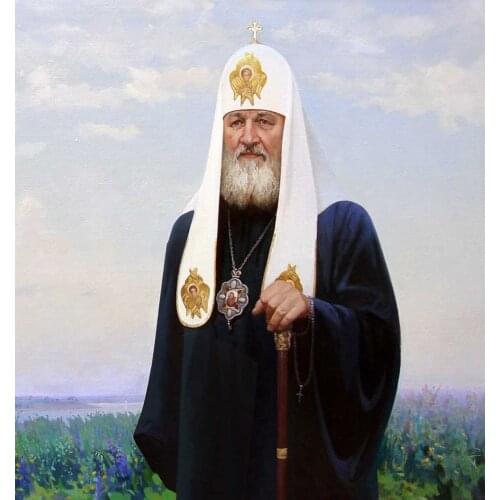 HOME Religion ART # Patriarch Kirill I of Moscow Russian Orthodox bishop Orthodox Church print art painting on canvas