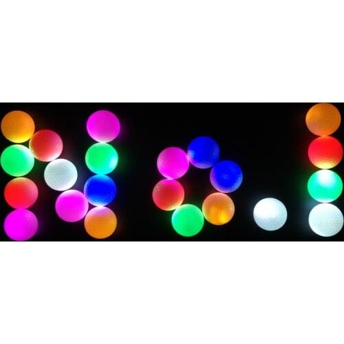 Colorful LED Light Up Golf Balls Night Golf Ball Official Size Weight Glow In Dark Perfect for Golf Long Distance Practice