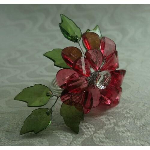 Crystal napkin ring, napkin holder for wedding