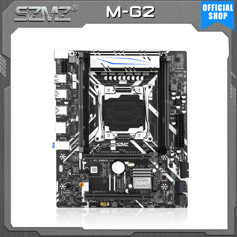 SZMZ X99 LGA 2011-3 motherboard with 4pcs DDR4 ECC REG RAM PCIE 16X and SSD M.2 support E5 2678V3 E5 2620V3 E5 2650V3 E5 2695V4