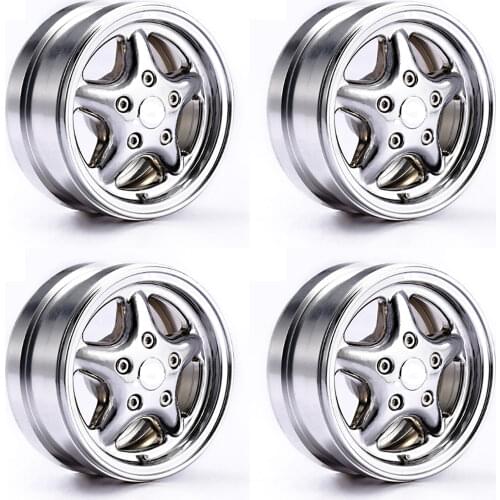 DJ TRX4 RC Car Wheel Hub for D90 Defender Trx-4 Scx10 Aluminum Alloy 1.9'' RC Cars 4wd Clamped Tire Wheels