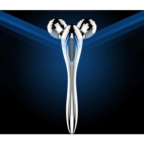 3D Facial Massager Roller MicroCurrent Head Face Massage Roller Skin Care Gouache Scraper for Face Slimming V-Face Lift Beauty