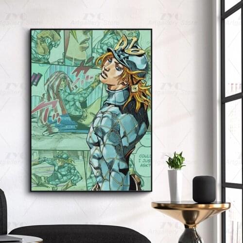 Canvas Modular Poster Jojo S Bizarre Home Decor Paintings HD Japan Anime Role Printed Living Room Pictures Frame Wall Artwork