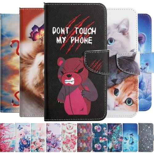 Cartoon Phone Shell For iPhone 8 7 6 S Plus Flower Cover For iPhone 8Plus SE2 12 13 Pro Max XR Leather Wallet Magnetic Flip Capa