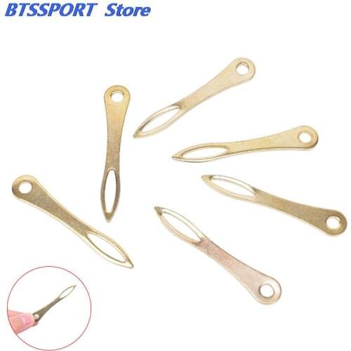 Stainless Steel Slingshot Rubber Band Insert Tied Assistant Helper Tools Hunting Shooting Catapult Threading Needle Accessories