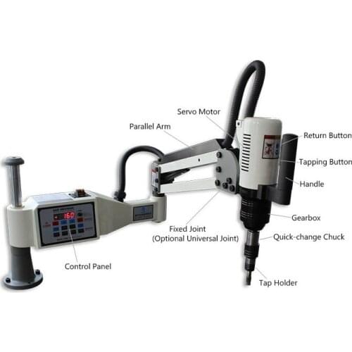 New Powerful M6-M24 Vertical Electric Tapping Machine 220V high quality One Year Warranty CE