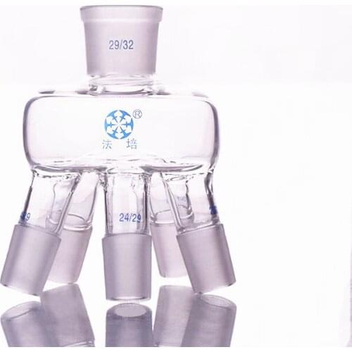Distillation Receiver,Multi-evaporation bottle tap,5 claws,Upper 29/32,Lower joint 24/29,Evaporation flask accessories
