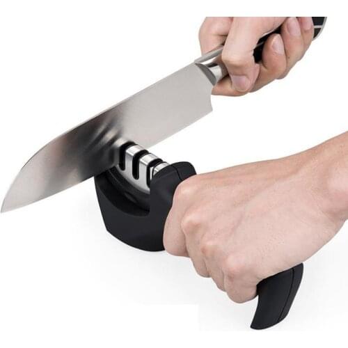 Professional Knife Sharpener Sharpening Stone Grinder Knives Whetstone Tungsten Diamond Ceramic Sharpener Tool Kitchen SN596