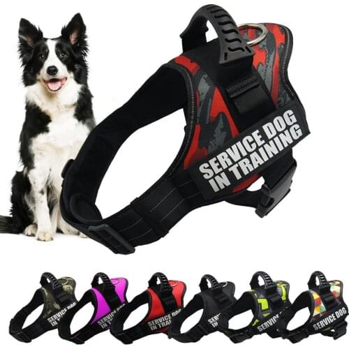 Adjustable K9 dog harness vest nylon pet leash reflective for large dog accessories Shepherd no pull pet harness pug Labrador