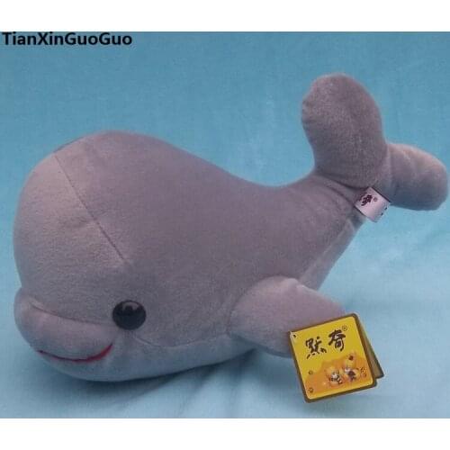 About 23cm gray dolphin plush toy,soft doll baby toy birthday gift h2144