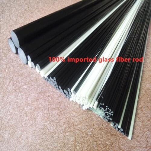 10pcs Glass fiber rod 0.8/1/1.5/2/2.5/3/4/5/6/7/8/9.5/10/12/14/16/20/25mm