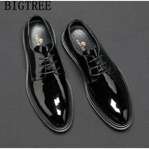 Wedding Shoes Men Formal Coiffeur Party Shoes Men Classic Evening Dress Italian Brand Designer Shoes Men Elegant Erkek Ayakkabi