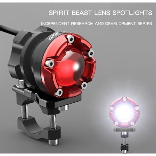 SPIRIT BEAST Led spotlight Motorcycle Decorative lighting headlight 48V headlamps Fog Super bright auxiliary lights Lamp Flasher