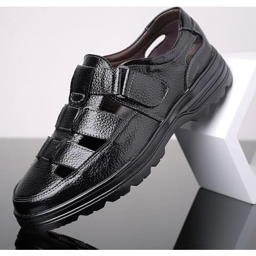 YBQJOO Men's Leather Sandals