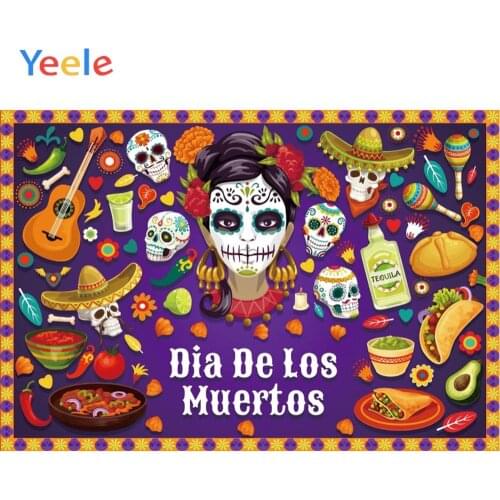 Yeele Day of the Dead soul Miss Customized Party Decoration Cloth Photographic Background Photography Backdrops For Photo Studio