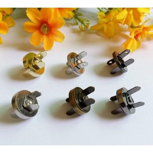 10 Sets/lot 18mm Handbag Leather Craft Clothes Magnetic Snap Button Clasps Wallet Sewing Scrapbook Snap Fastener Garment Buttons