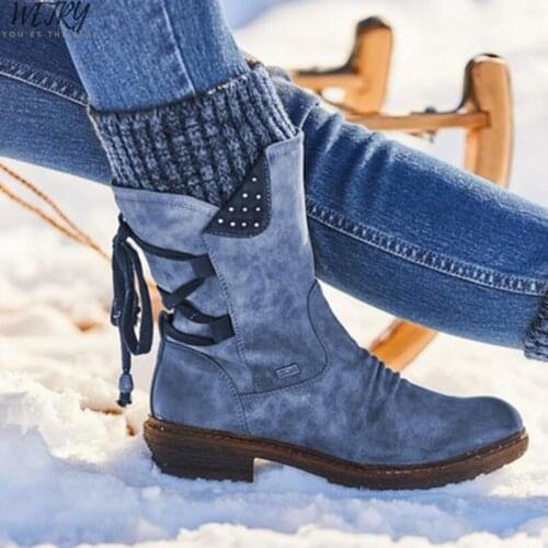 2020 botas de nieve de cuero genuino para mujer, botas de Invierno para mujer, botas de Invierno para mujer