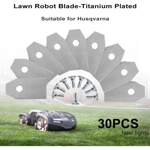 35*18*0.45mm Lawn Robot Blade Gold Silver Lawn Mover Replacement Blade For Gardena Husqvarna Automower yardforce Garden Tools