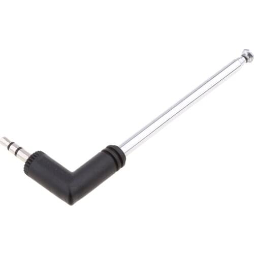 4 Section Telescoping Stainless Steel AM FM Radio Antenna 3.5mm Connector