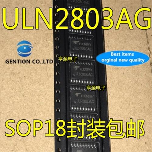 50Pcs ULN2803 ULN2803A ULN2803AG ULN2803AFWG 7.2mm Wide body SOP18 in stock 100% new and original