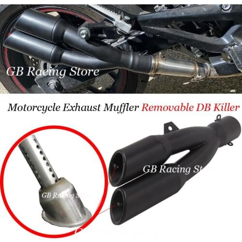 Motorcycle Exhaust Accessories Removable DB Killer Inlet Noise Eliminator Sound Eliminator stainless steel Fixed frame