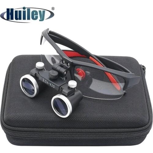 Dentistry Binocular Magnifier Ultra-lightweight Dental Loupe Magnification 2.5X 3.5X Magnifying Glass for Dental Surgery