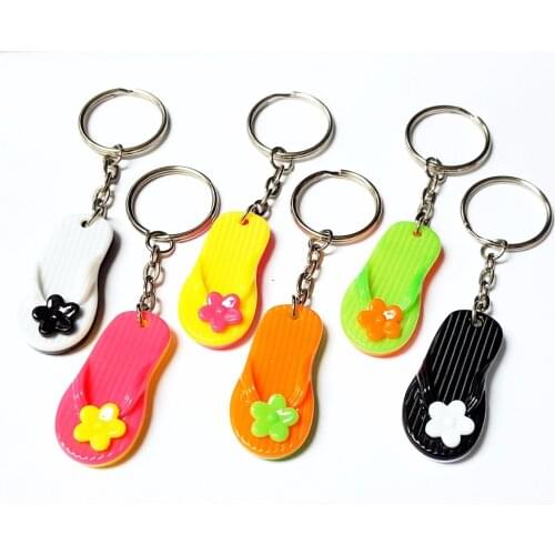 100 pc Key Ring beach slipper flip flop Kid Bags Birthday Party Favor Pinata Bag Filler Favors Game Gift Novelty School carnival