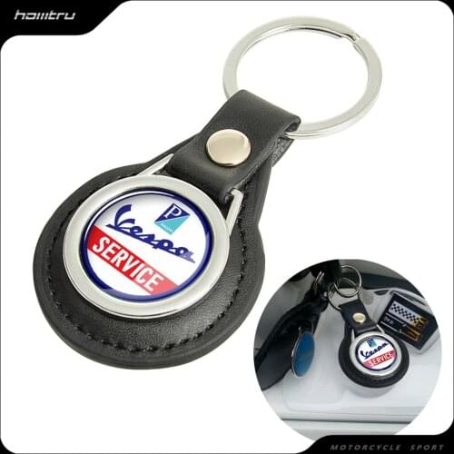 Motorcycle Keychain Key Ring Case for Piaggio Vespa Primavera Sprint GTS GTV 50 150 300 etc