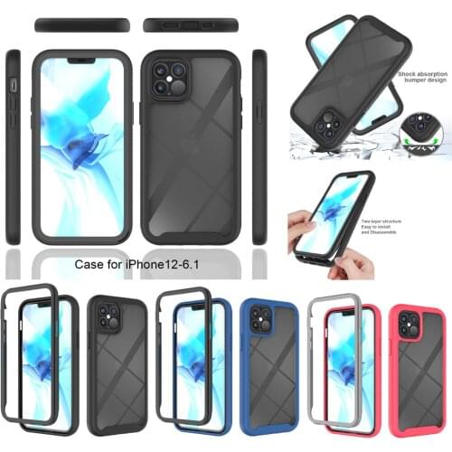 For Apple iphone 12 Pro Max Case Hard PC HD Transparent protective back Cover Case for iphone 12 Pro 12mini iphone12 phone shell