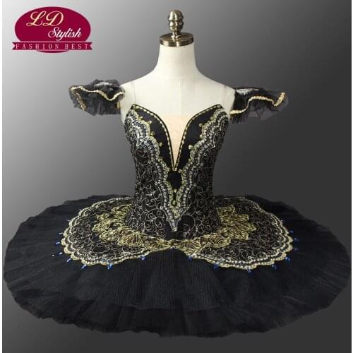 Black Professional Ballet Tutus Girls Ballet Tutu Professional Ballet Tutu Black Green Professional Pancake Tutus Green LD0014