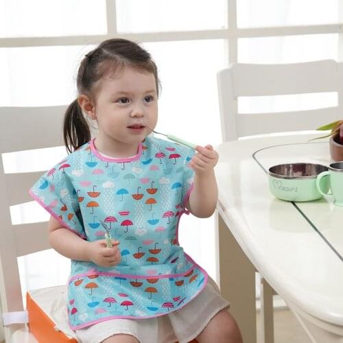 0-4Y Baby Gowns Childrens Bibs Anti-Wearing Gowns Baby Bibs Sleeveless Painting Gowns Waterproof Waterproof Baby Bibs Children