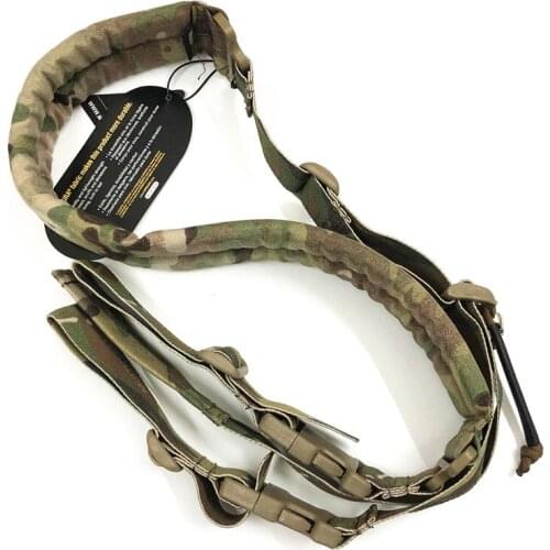 RuoskyGear New Quick Adjust Padded 2 Point Sling Multicam Black for IPSC Airsoft Military Gun Sling Gear Paintball Equipment