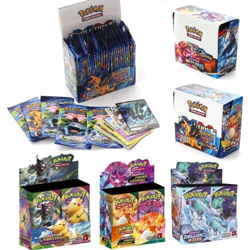 2021 Pokemon Kaarten324 Pcs/set Cards Toys Sun & Moon Trading Card Game Sword Shield Collection Box Card Energy Trainer Tag Team