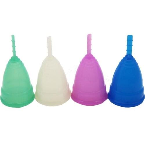 Medical Silicone Menstrual Period Cup Easy To Move Spill-Proof For Travel Swim Run Hygiene Cleaning Cup Convenient Reusable