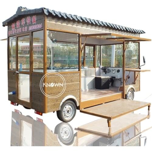 House shape electric mobile food carts for sale with customized indide equipment