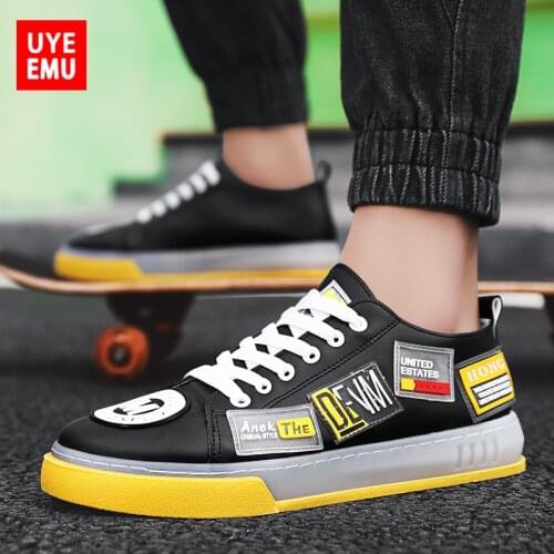 UYEEMU Mens Shoes Size 39-44 2021 Summer New Youth Fashionable Sports Leisure Low-Top Sneakers Deodorant Non-Slip White Shoes