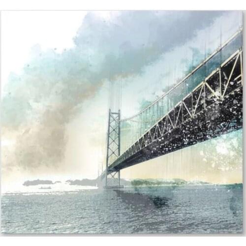 Home Decor Wall Art Canvas San Francisco Bridge Painting Printing Posters Square Modular Picture Cuadros For Bedroom Framework