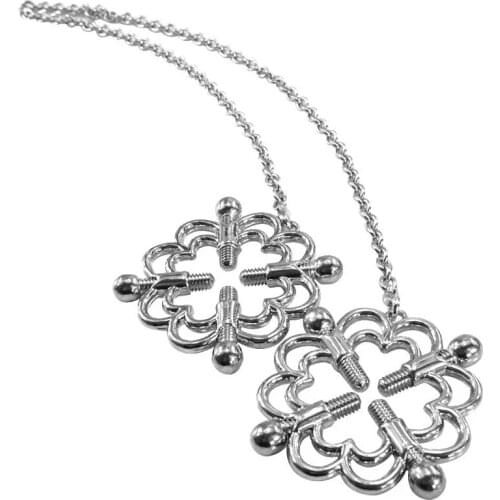 Adjustable torture play Clamps metal Nipple clips breast Bondage Restraints Accessories Fetish BDSM torture sex toy women