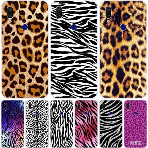 Leopard Zebra Print Silicone Case for Xiaomi Redmi K20 5X 6X Play A1 A2 8 Lite 7A 6A S2 Y2 Y3 Note 4X 5 6 7 Pro F1 Soft Cover
