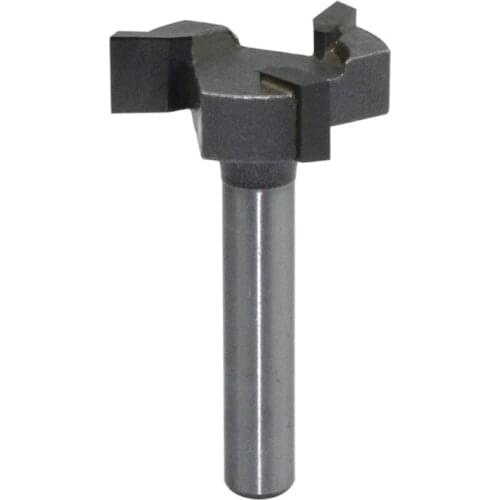 Milling Cutter 3 Edged T Shape 6mm 1/4 inch Shank Woodworking Tapping Tool Hardware Accessory for Industry Wood Slotting