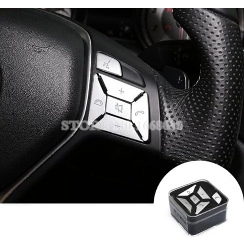 Interior Steering Wheel Button Trim Cover 12pcs For Benz E Class W212 S212 Coupe W207 C207 Car accesories interior Car Trim