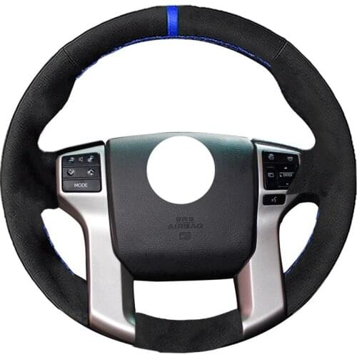 Alcantara Material Suede Car Steering Wheel Cover for Toyota Land Cruiser Prado 2010-2015 Tundra 2013-2017 Tacoma 2011-2016